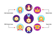Awards Icons - 50 Flat Vector Icons, a Duotone Icon by Brickclay (Thumbnail 3 of 7)