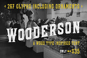 Wooderson Font, a Serif Font by Sirmon Stuff (Thumbnail 1 of 5)