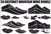 Abstract Mountain Wave SVG Bundle, an Illustration by Gaye Art (Thumbnail 1 of 31)