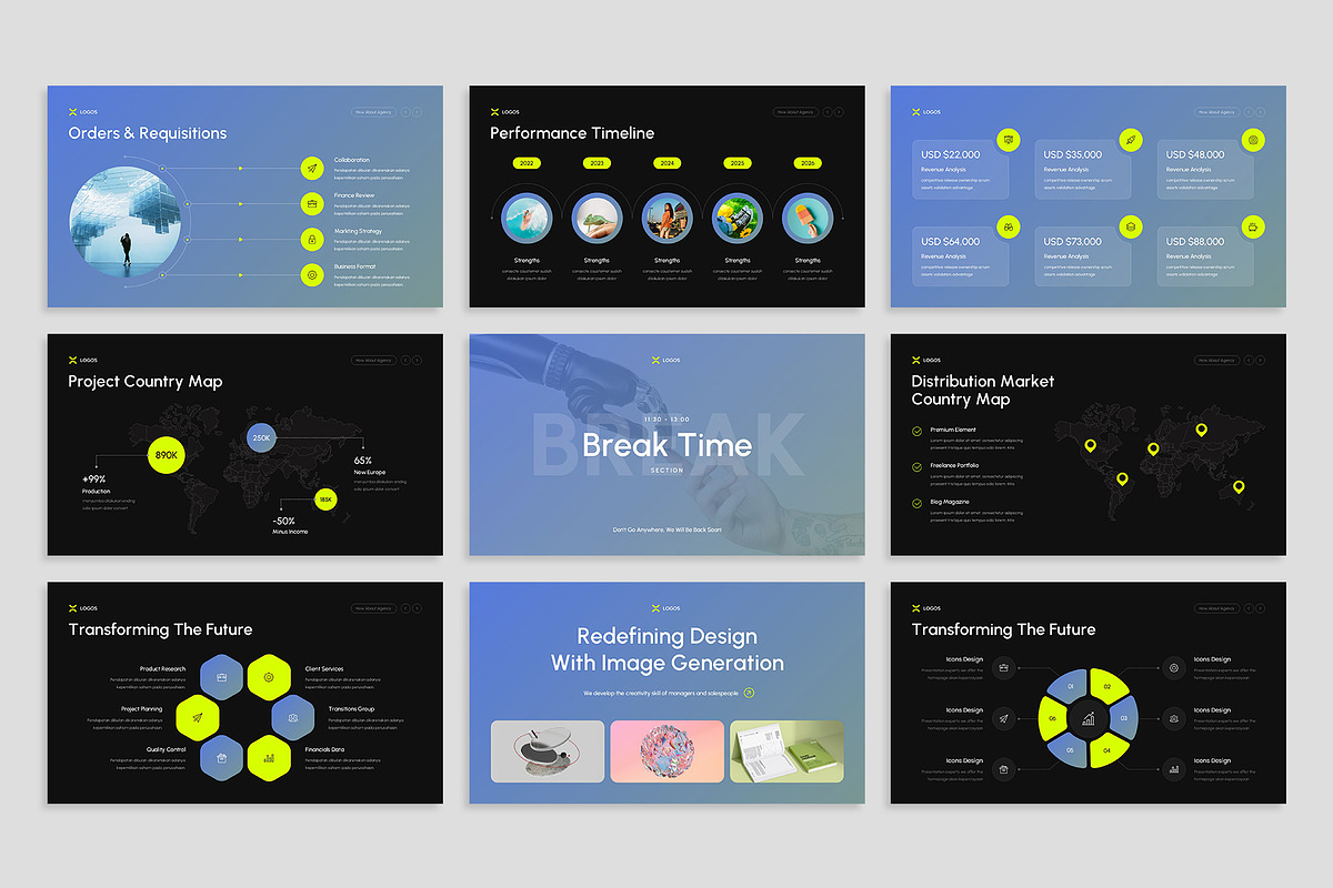 Berux Presentation Template Design, a Presentation Template by Rocketstill (Photo 6 of 7)