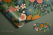 Vintage Garden Bloom Floral Pattern, a Pattern Graphic by PenguinArtStudio (Thumbnail 5 of 6)