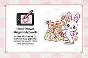 Happy Easter SVG Clipart Bundle, a Seasonal Illustration by TheClipAtelier (Thumbnail 3 of 3)