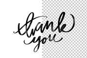 Thank you card set. Hand Lettering, a Texture Illustration by NKTKNS (Thumbnail 4 of 5)
