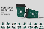 Paper Coffee Cup Mockups | Caffeine, a Cups & Container Mockup by Compositing Studio (Thumbnail 1 of 20)