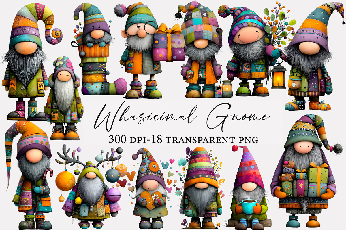 Whasicimal Gnome clipart, an Illustration by Designworld (Photo 1 of 5)