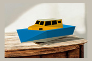 Fishing boat favor - 3d papercraft, a Print Template by PAPER amaze (Thumbnail 1 of 6)