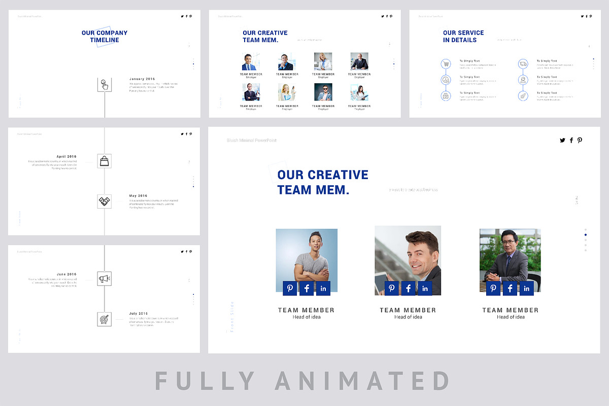 Bluish Keynote Template, a Presentation Template by ZAAS (Photo 6 of 13)
