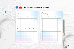 Editable Monthly Planner