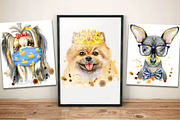 10 watercolor dog portraits 7, an Animal Illustration by Watercolor fantasy (Thumbnail 4 of 5)