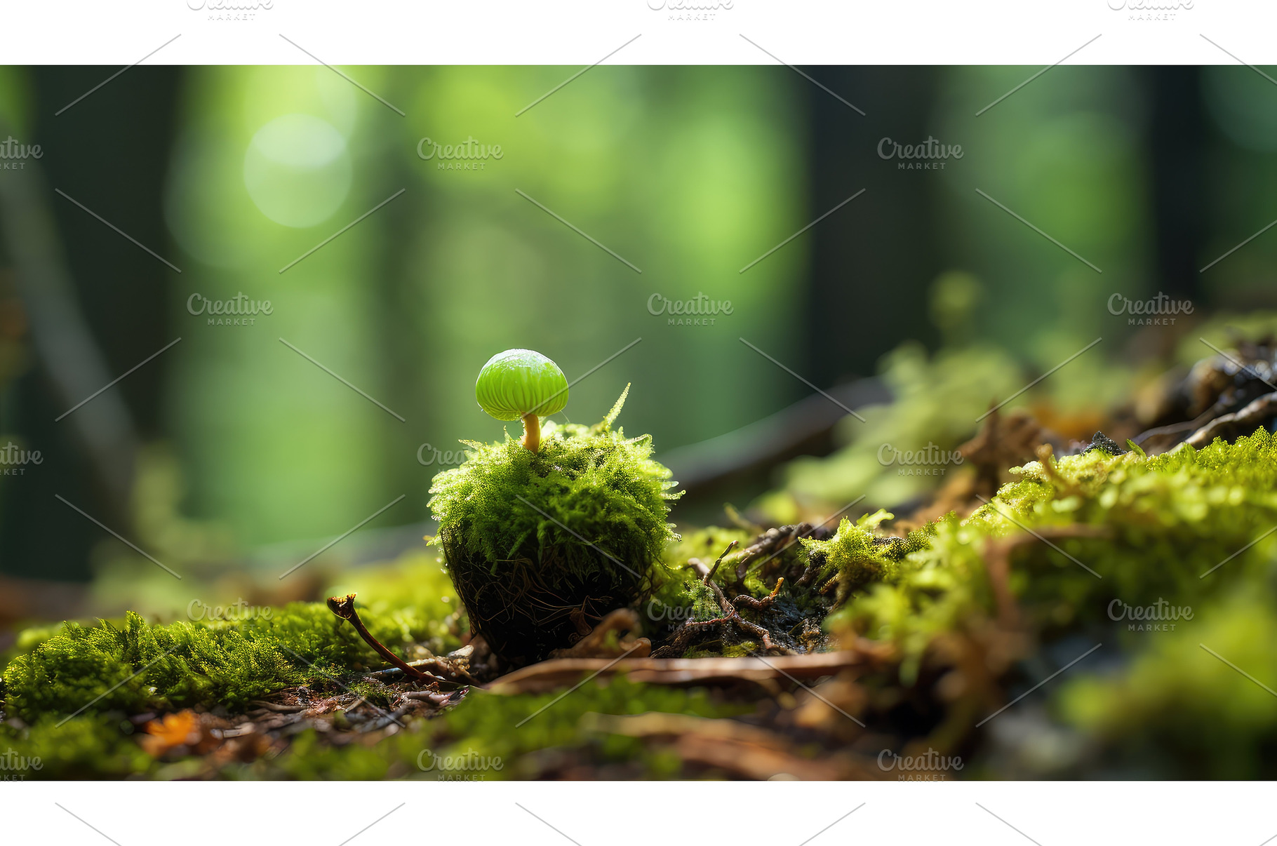 life sprouting acorn ai generated, a Nature Photo by pikepicture