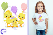 Easter chicks triple pack AMB-2722, an Illustration by AMBillustrations (Thumbnail 5 of 7)