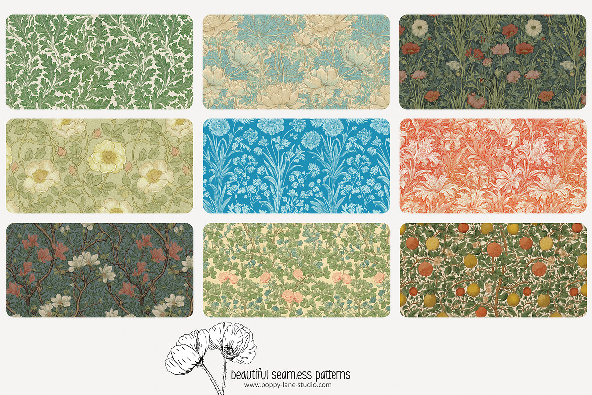 70 Arts & Crafts seamless pattern, a Pattern Graphic by Poppy Lane Studio (Photo 5 of 10)