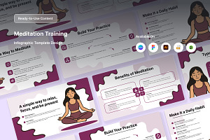 Mindfulness & Breathing Infographic, a Work Illustration by trabaskriya
