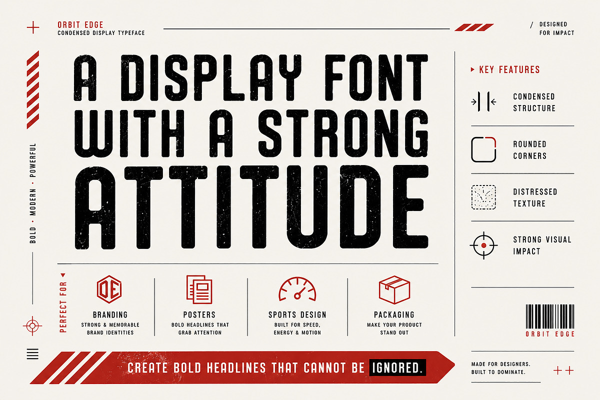 Orbit Edge – Display Typeface, a Serif Font by Wow Magic (Photo 2 of 5)