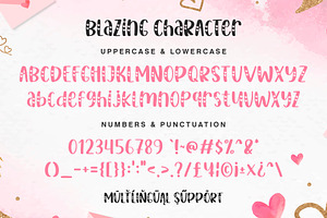 Blazing Love Cute Display Font