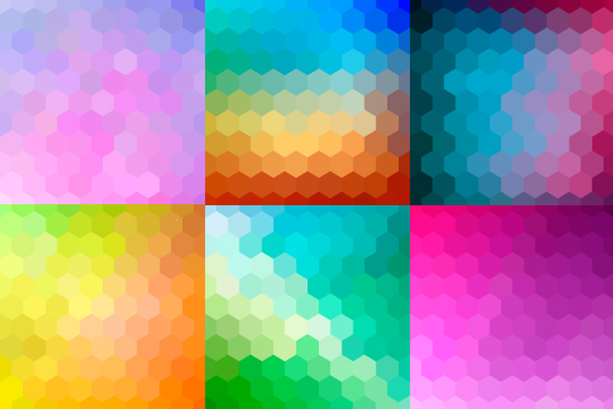 10 Hexagonal Backgrounds preview 2