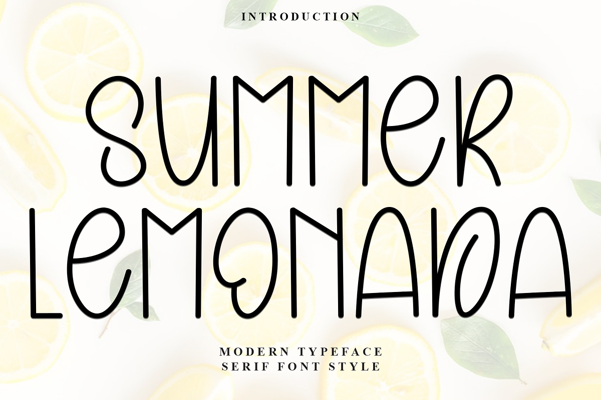 Summer Lemonada, a Sans Serif Font by FreshTypeINK (Photo 1 of 8)