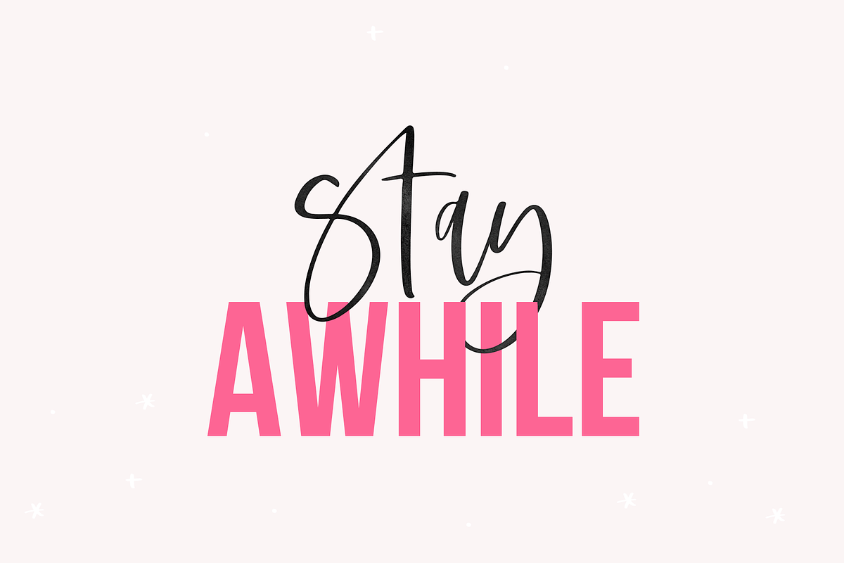 Stillness | Modern Script Font preview 8