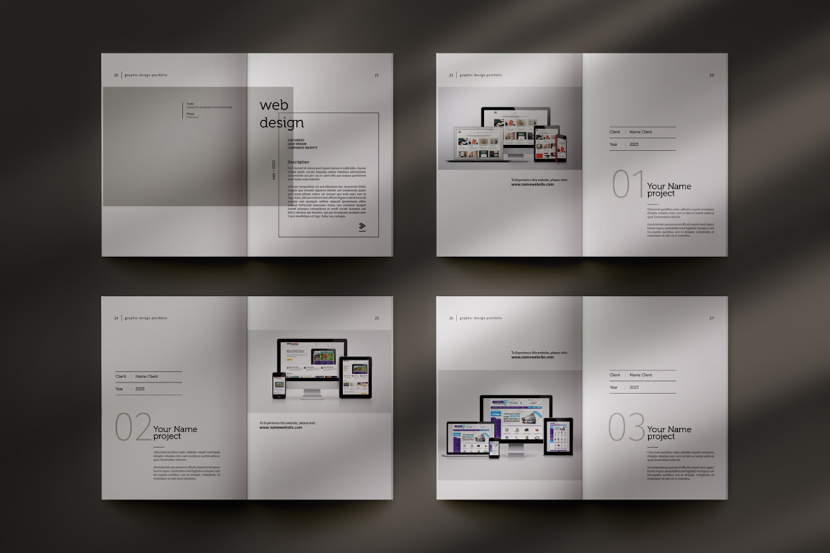 Graphic Design Portfolio, a Brochure Template by adekfotografia (Photo 7 of 15)