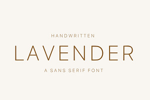 Lavender- modern sans serif font., a Sans Serif Font by Sk designs