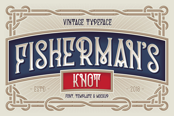 Fisherman's Knot. Font & Graphics preview 7