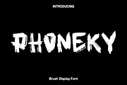 Phoneky - Brush Display Font, a Handwritten Font by Luna Shop (Thumbnail 1 of 7)