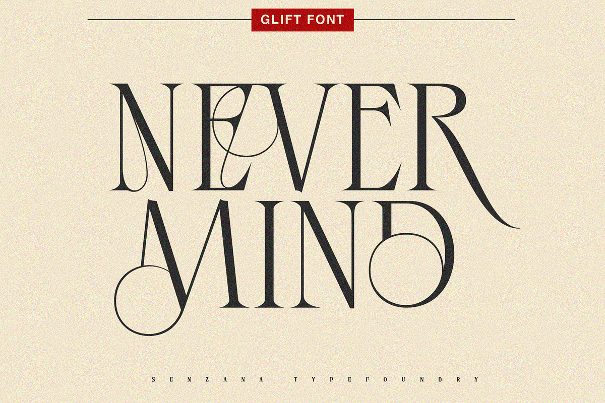 glift font, a Serif Font by senzana (Photo 3 of 10)