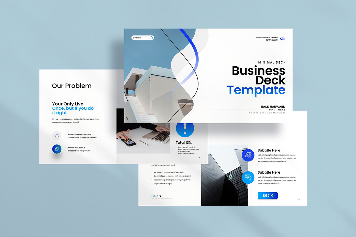 Modern Investor Pitch Deck preview 3