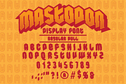 Mastodon Display Font, a Serif Font by TriDub Design Co. (Thumbnail 3 of 5)