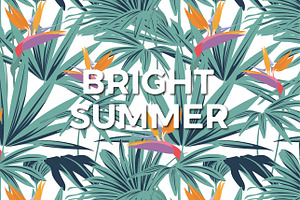 BRIGHT SUMMER (seamless pattern), a Texture Illustration by Bonfloret Studio