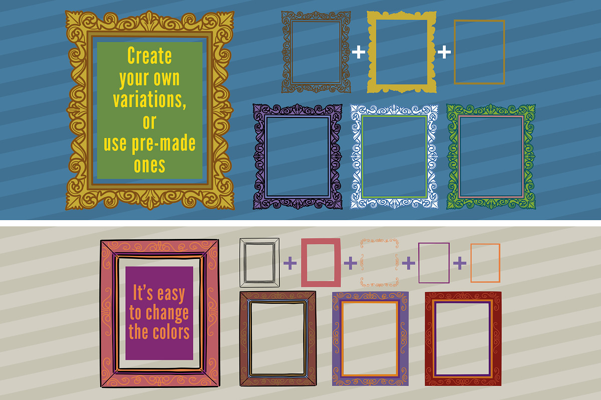 Hand-Drawn Customizable Frames, an Illustration by edfredned (Photo 5 of 7)