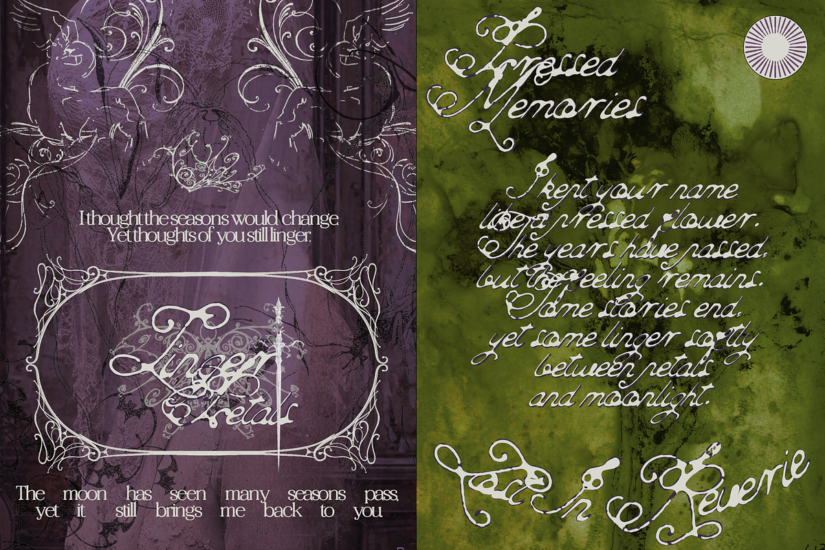Wild Flower - Gothic Script, a Script Font by Setara Langit CreativeStd (Photo 6 of 15)