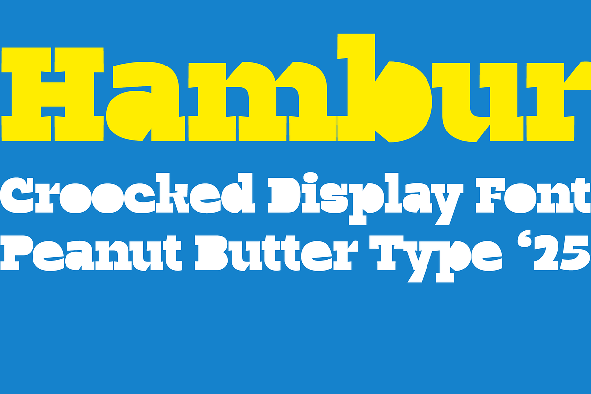 Hambur Display Serif Font, a Slab Serif Font by PeanutButter Type (Photo 1 of 6)