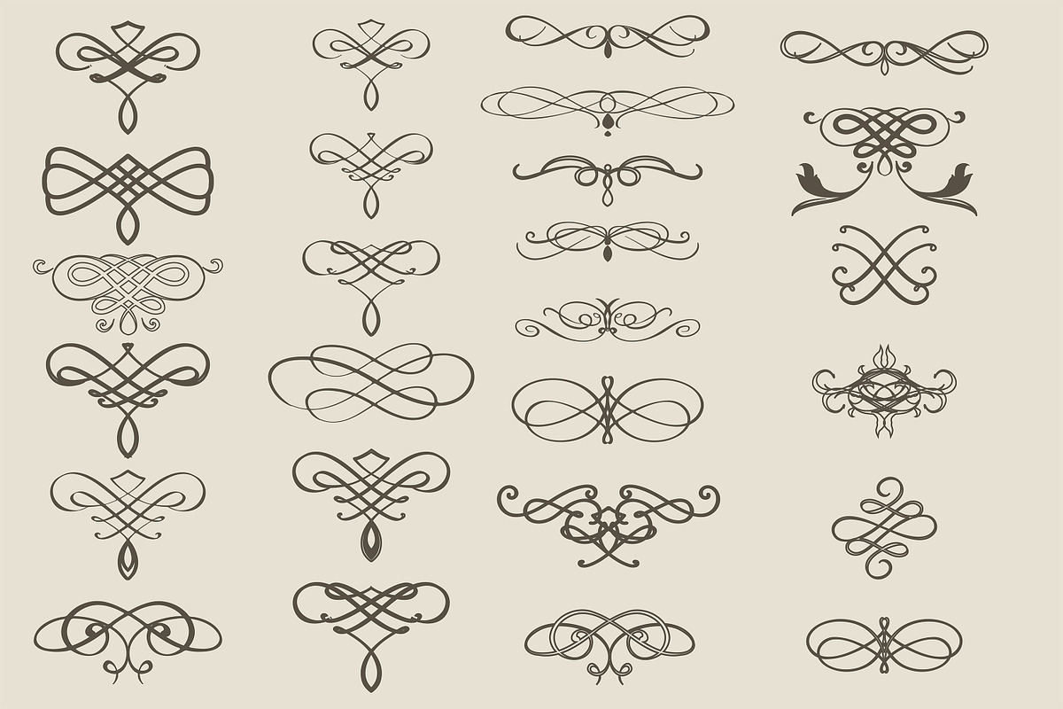 Hand drawn vintage ornaments set, an Object Graphic by FleurArt (Photo 10 of 10)