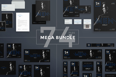 Mega Bundle | Mens Wear, a Poster Template by Amber Graphics