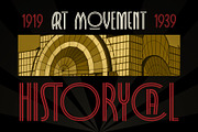 Decola Art Deco Typeface, a Serif Font by alit design (Thumbnail 5 of 15)