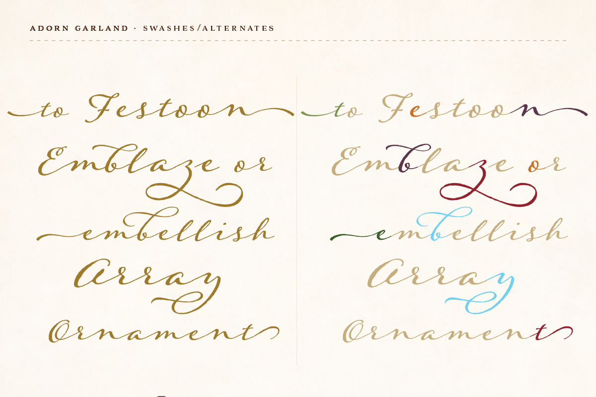 Adorn Collection, a Sans Serif Font by Laura Worthington (Photo 16 of 62)