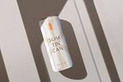 250ml Slim Tin Can Mockups, a Packaging Mockup by DesignNeutrons (Thumbnail 4 of 7)