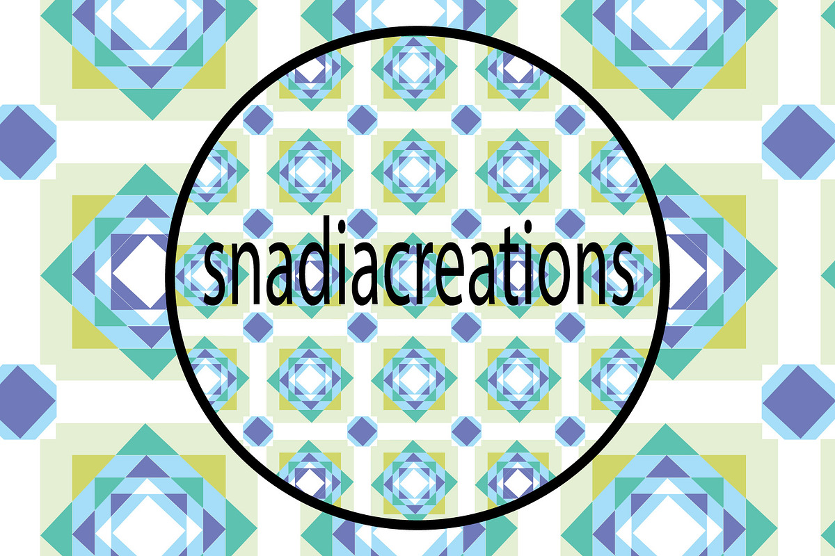 Modern Mosaic Diamond, a Pattern Graphic by snadiacreations (Photo 1 of 3)