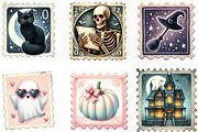 Halloween Faux Postage Stamps, an Illustration by Designking (Thumbnail 3 of 4)