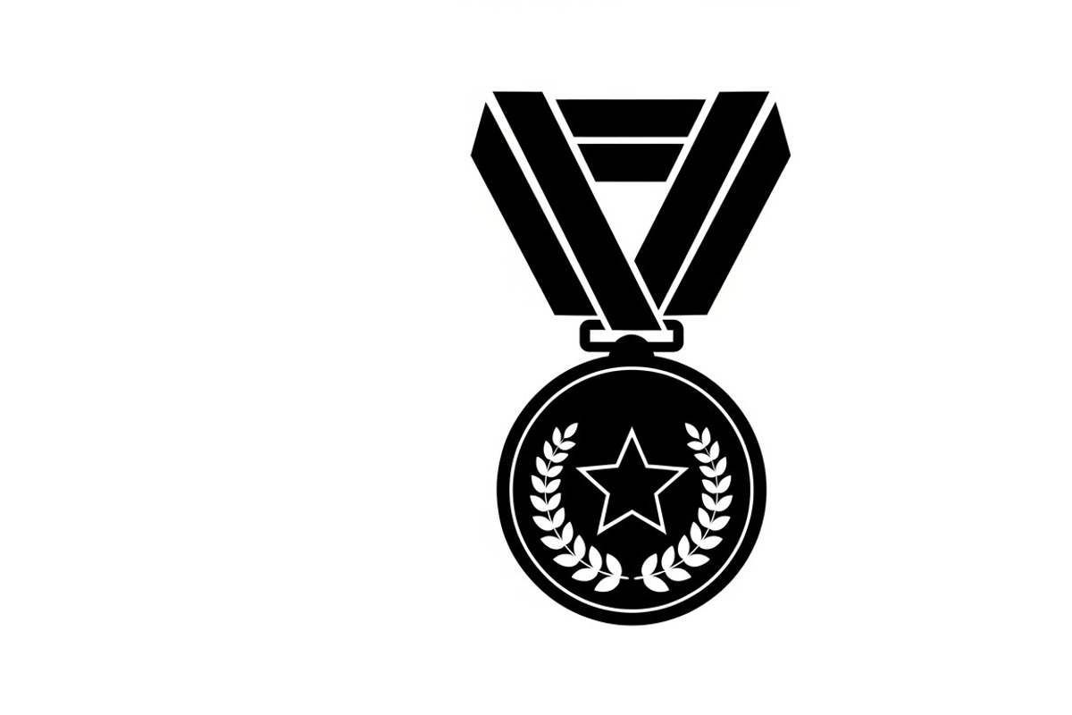 Modern medal icon vector logo design, an Illustration by Amazin_art (Photo 23 of 29)