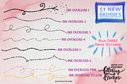 Pen & Ink Lettering Brushes, a Brush Add-On by Jasmine Lové (Thumbnail 6 of 10)