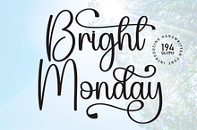 Bright Monday | Script Font