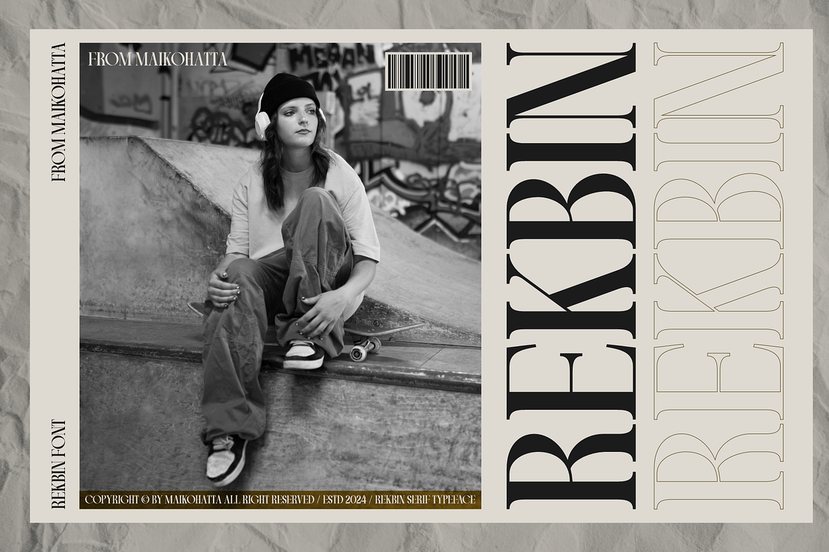 Rekbin - Modern Serif Typeface preview 7