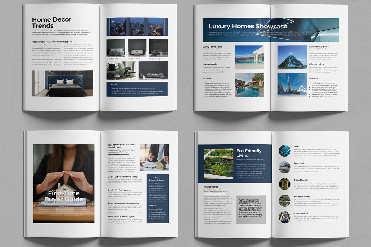 Real Estate Magazine Template