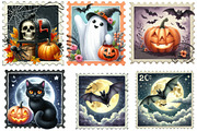 Halloween Postage Stamp Sublimation, an Illustration by Designking (Thumbnail 2 of 4)