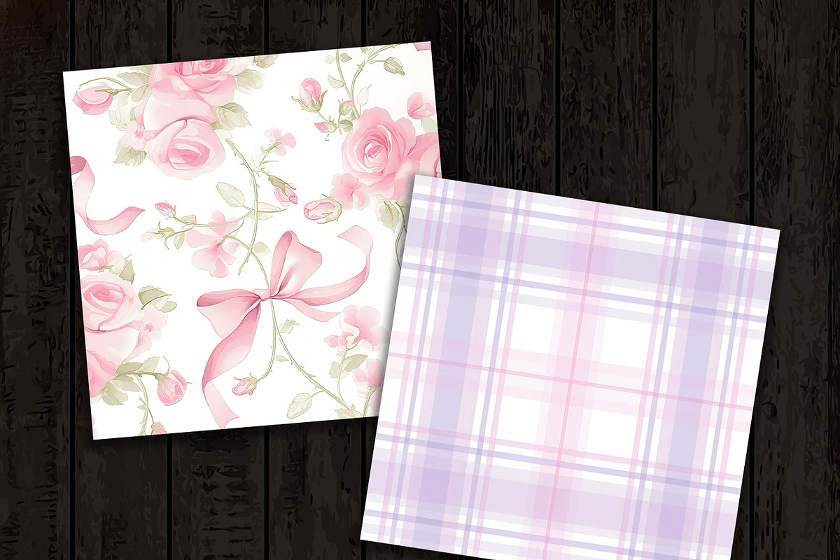 Rose Hydrangea Digital Paper, a Background Graphic by Design Scotch (Photo 8 of 8)