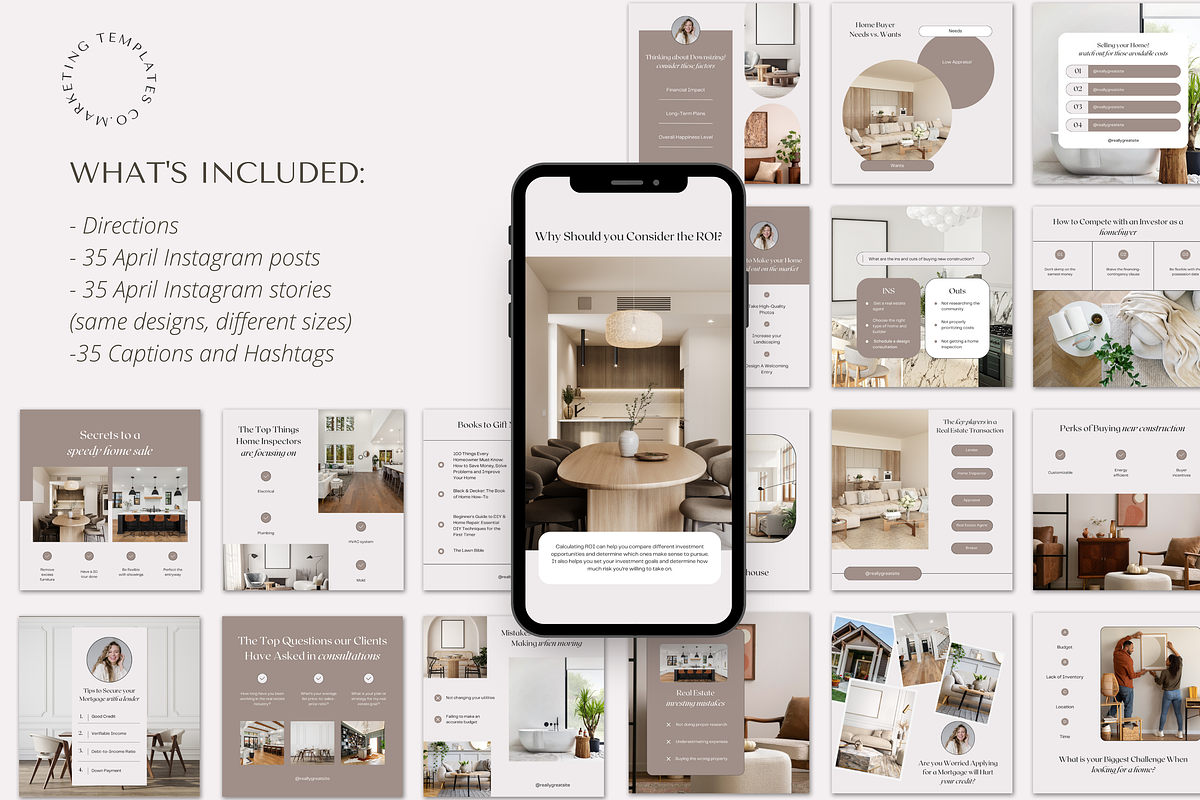 April Real Estate Posts with Caption, a Social Media Template by Marketing Templates Co. (Photo 14 of 18)