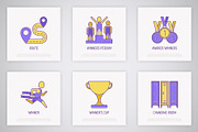 Marathon | 16 Thin Line Icons Set, an Outline Icon by Alex Blogoodf (Thumbnail 6 of 11)