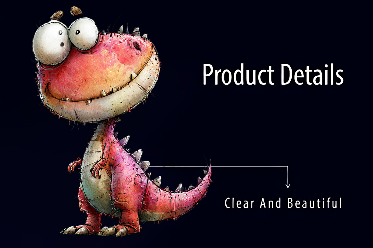 Quirky Dinosaurs PNG Clipart, an Animal Illustration by RobertsArt (Photo 5 of 7)